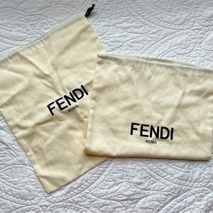 Authentic Fendi Shoe Dust Bags